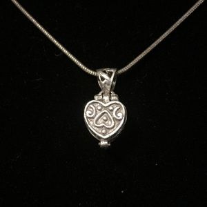 925 Silver Keepsake Heart Pendant
